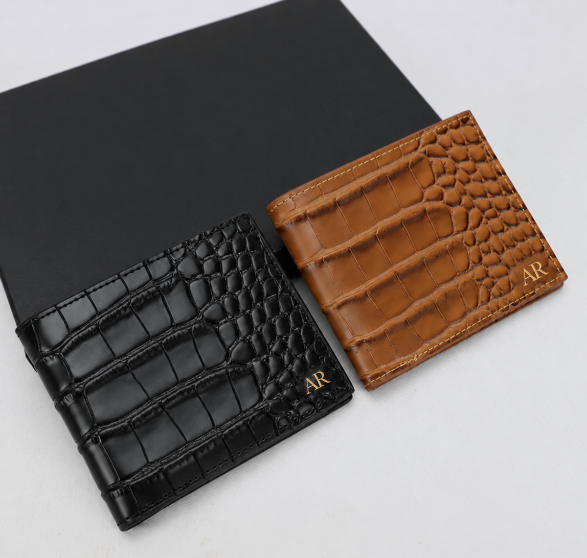 Classic Croc Wallet - Goldbar