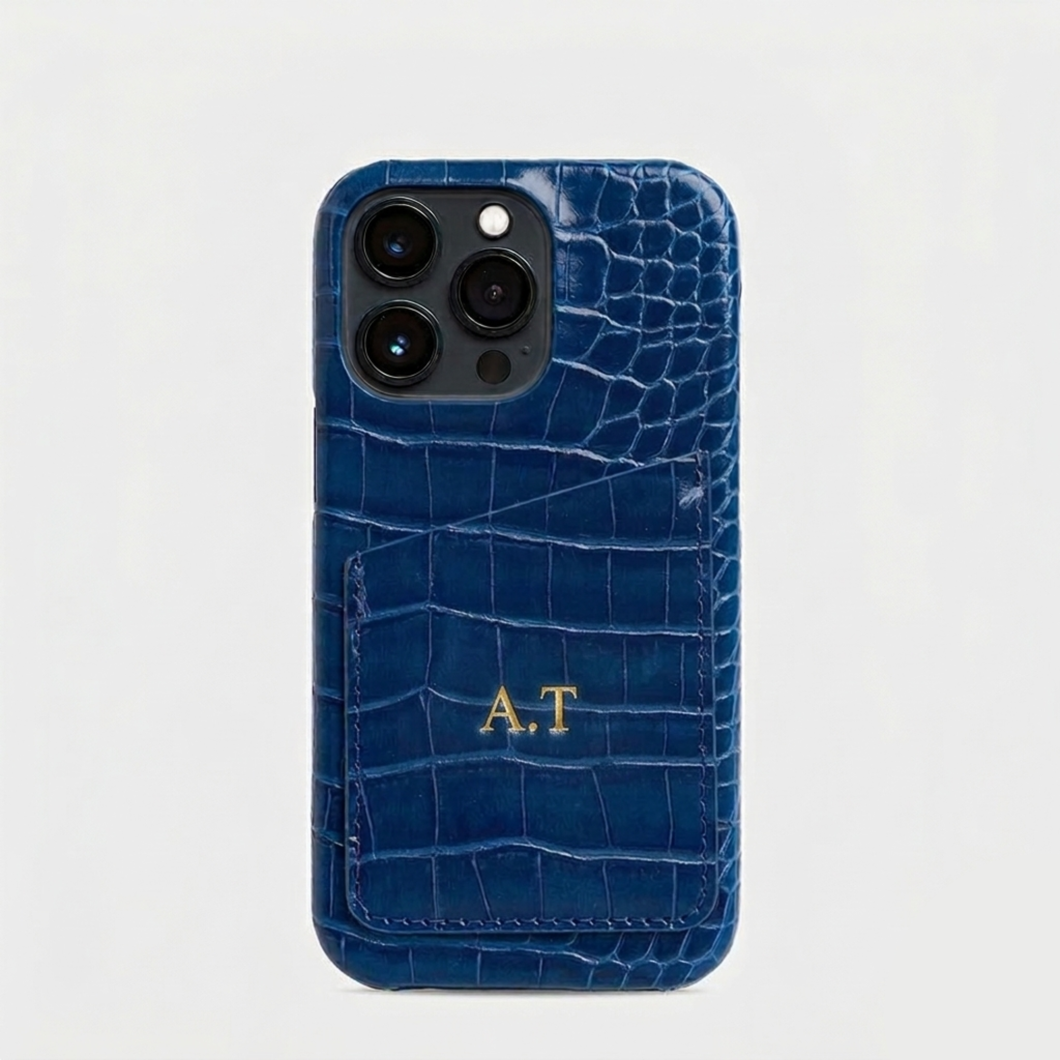 Cardholder Croc Phone Case - Goldbar