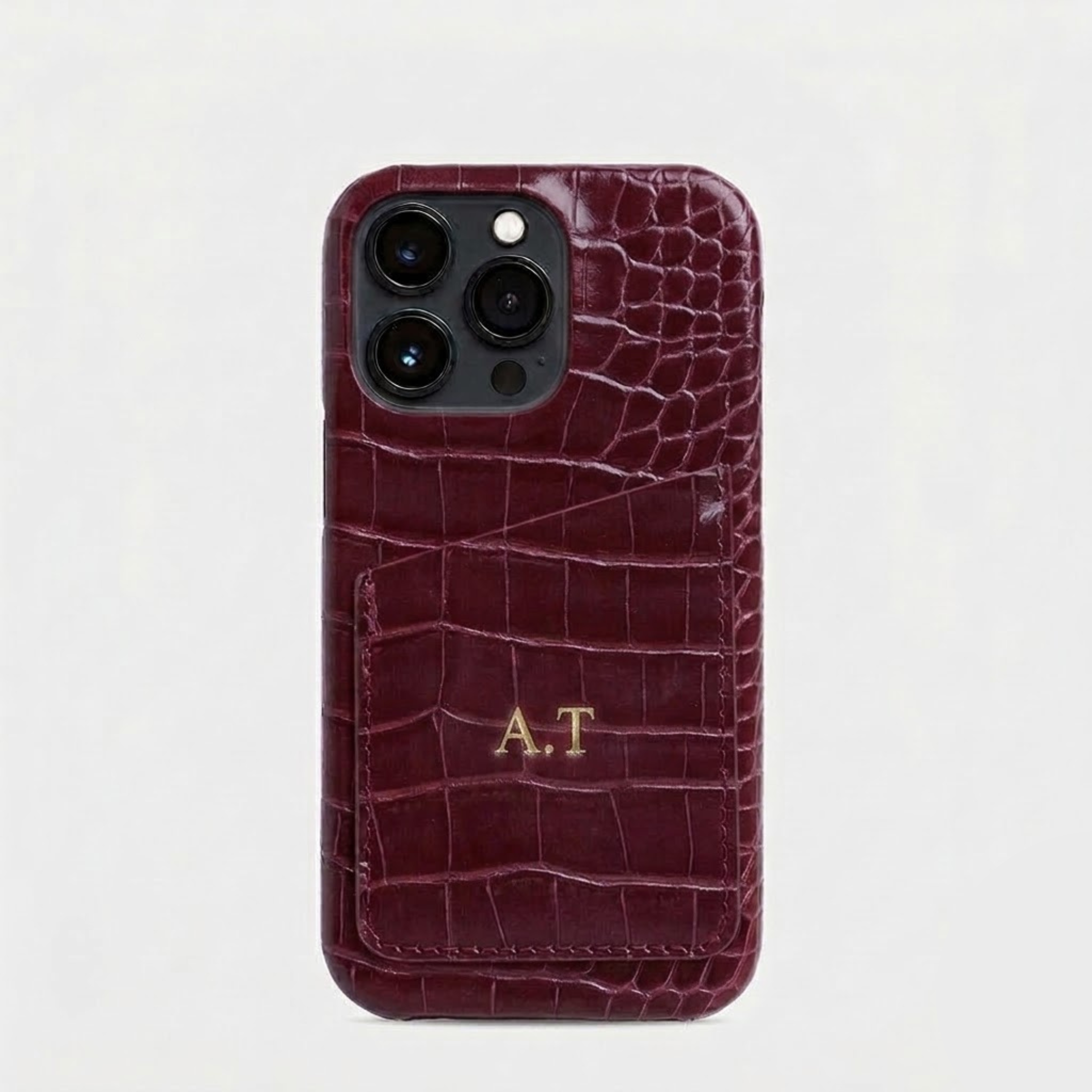 Cardholder Croc Phone Case - Goldbar