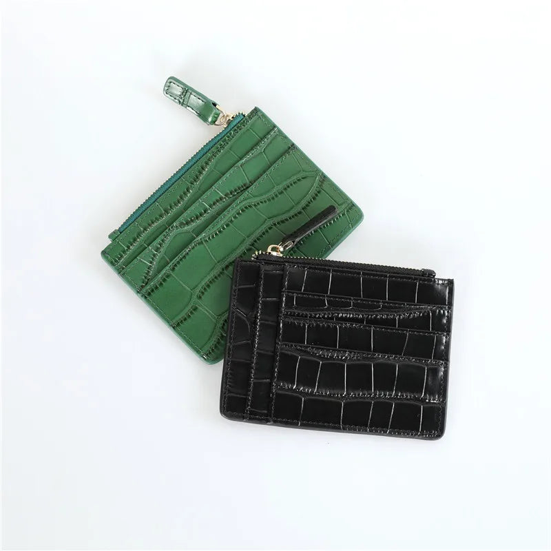 Croc Zip Card Holder - Goldbar