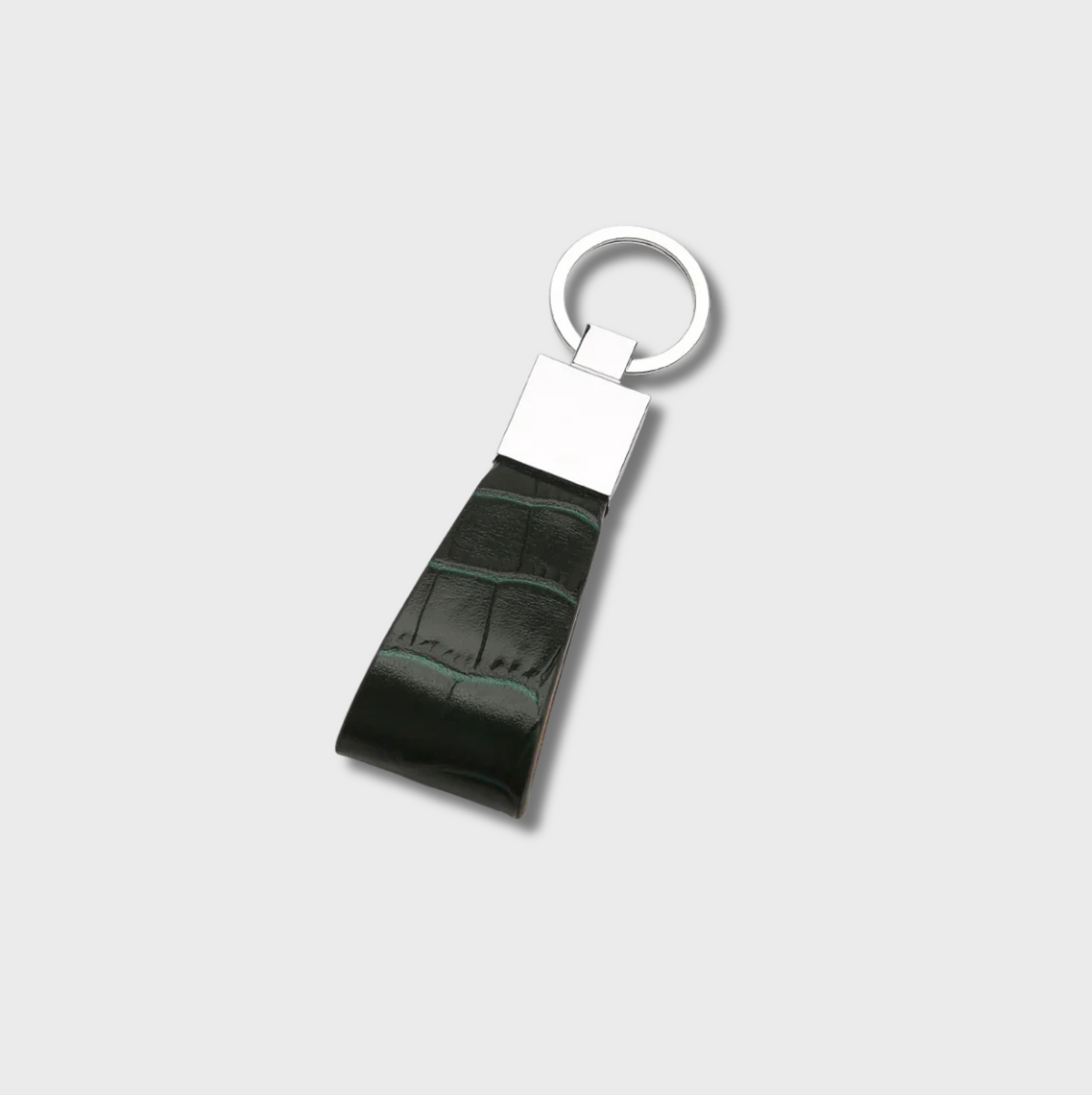 Roma Italian Leather Personalized Keychain - Goldbar