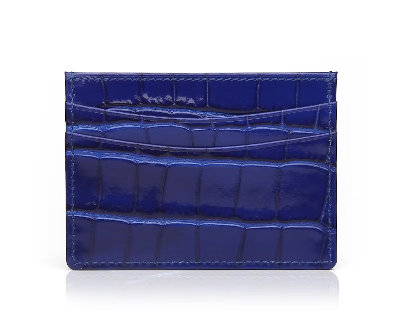 Premium Croc Card Holder - Goldbar