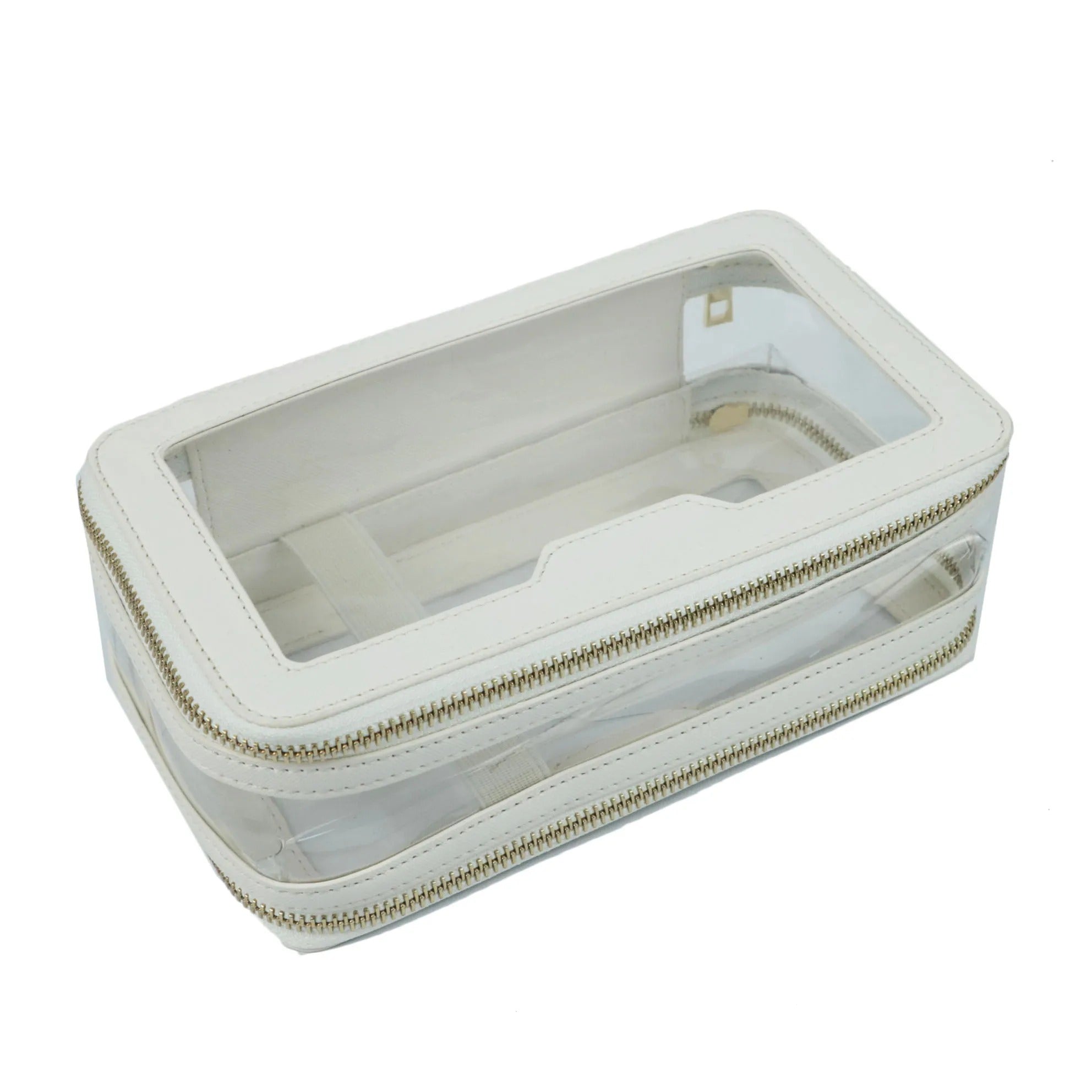 Clear Makeup Travel Case - Goldbar