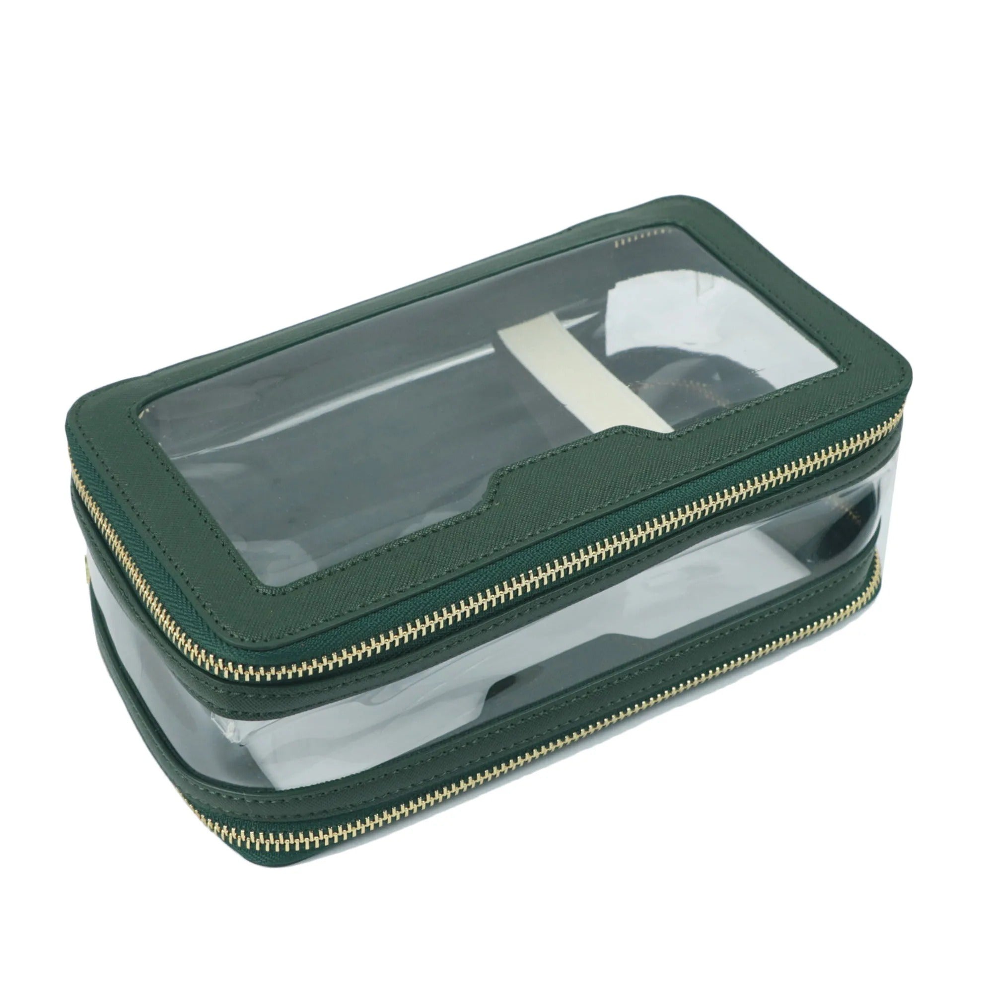 Clear Makeup Travel Case - Goldbar