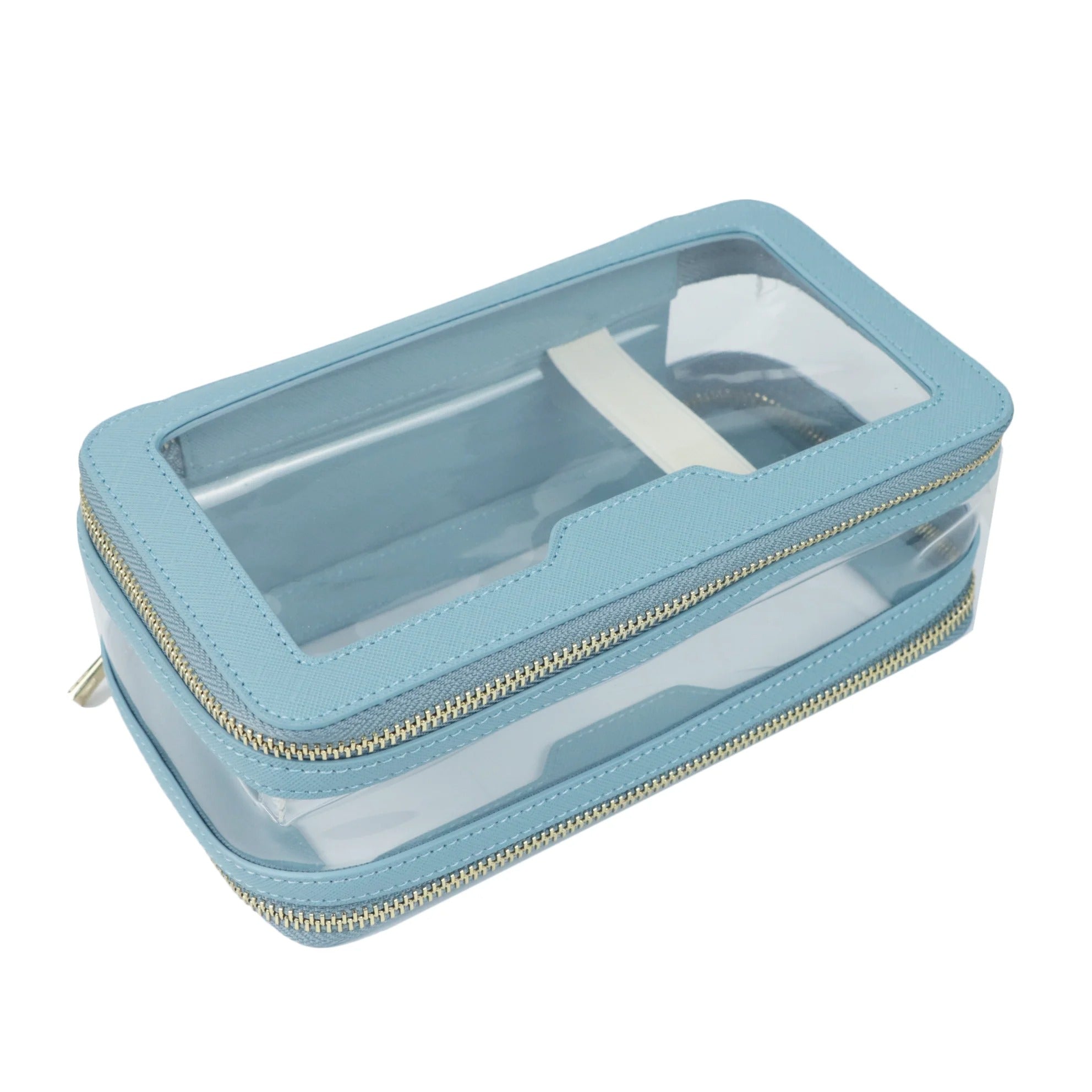 Clear Makeup Travel Case - Goldbar