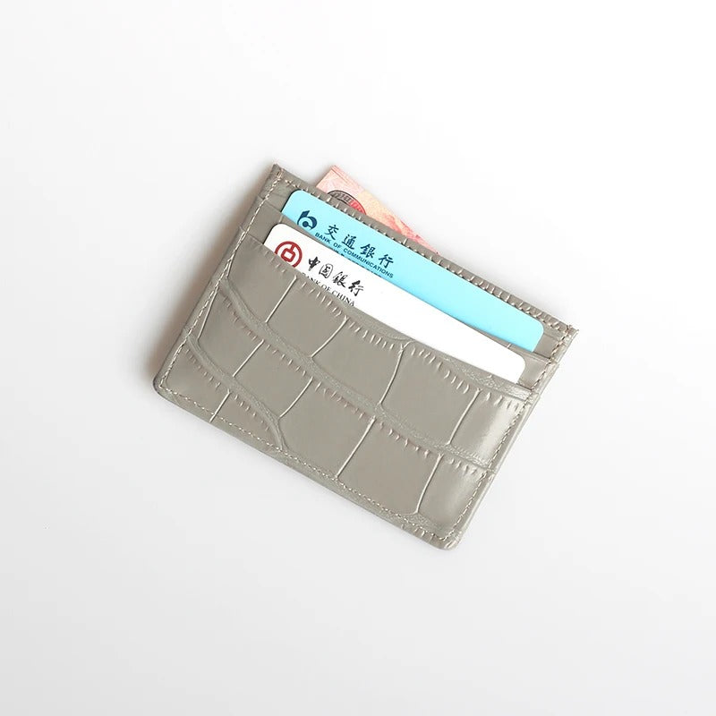 Croc Card Holder - Goldbar