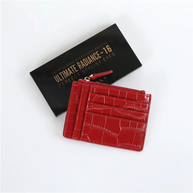 Croc Zip Card Holder - Goldbar