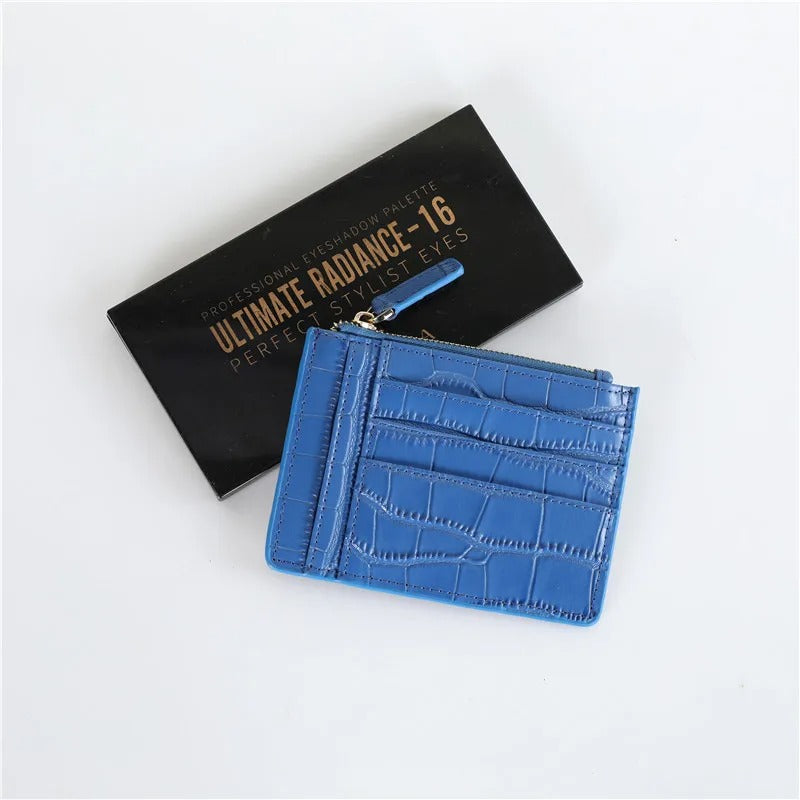 Croc Zip Card Holder - Goldbar