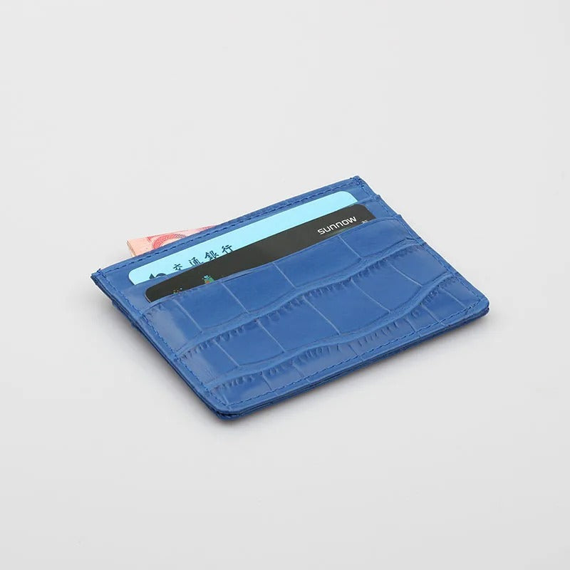 Croc Card Holder - Goldbar