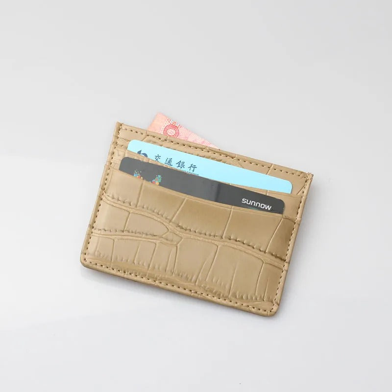 Croc Card Holder - Goldbar