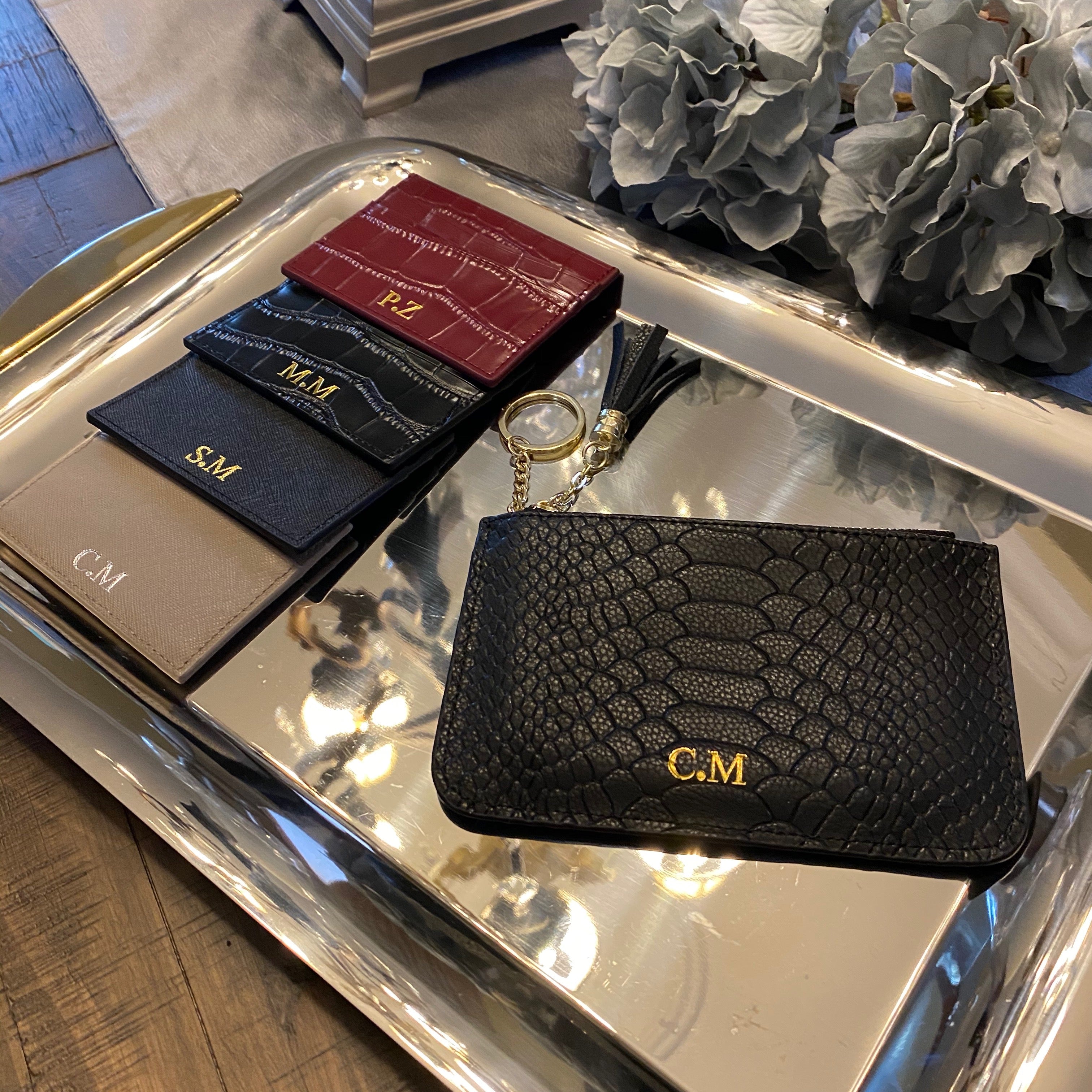 Croc Coin Purse - Goldbar