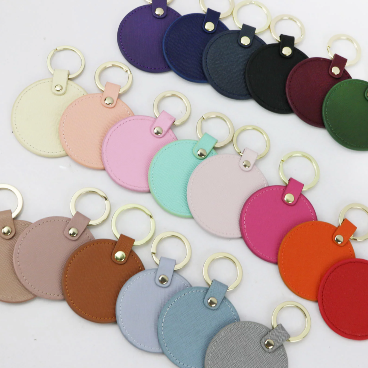 Round Key Chain - Goldbar