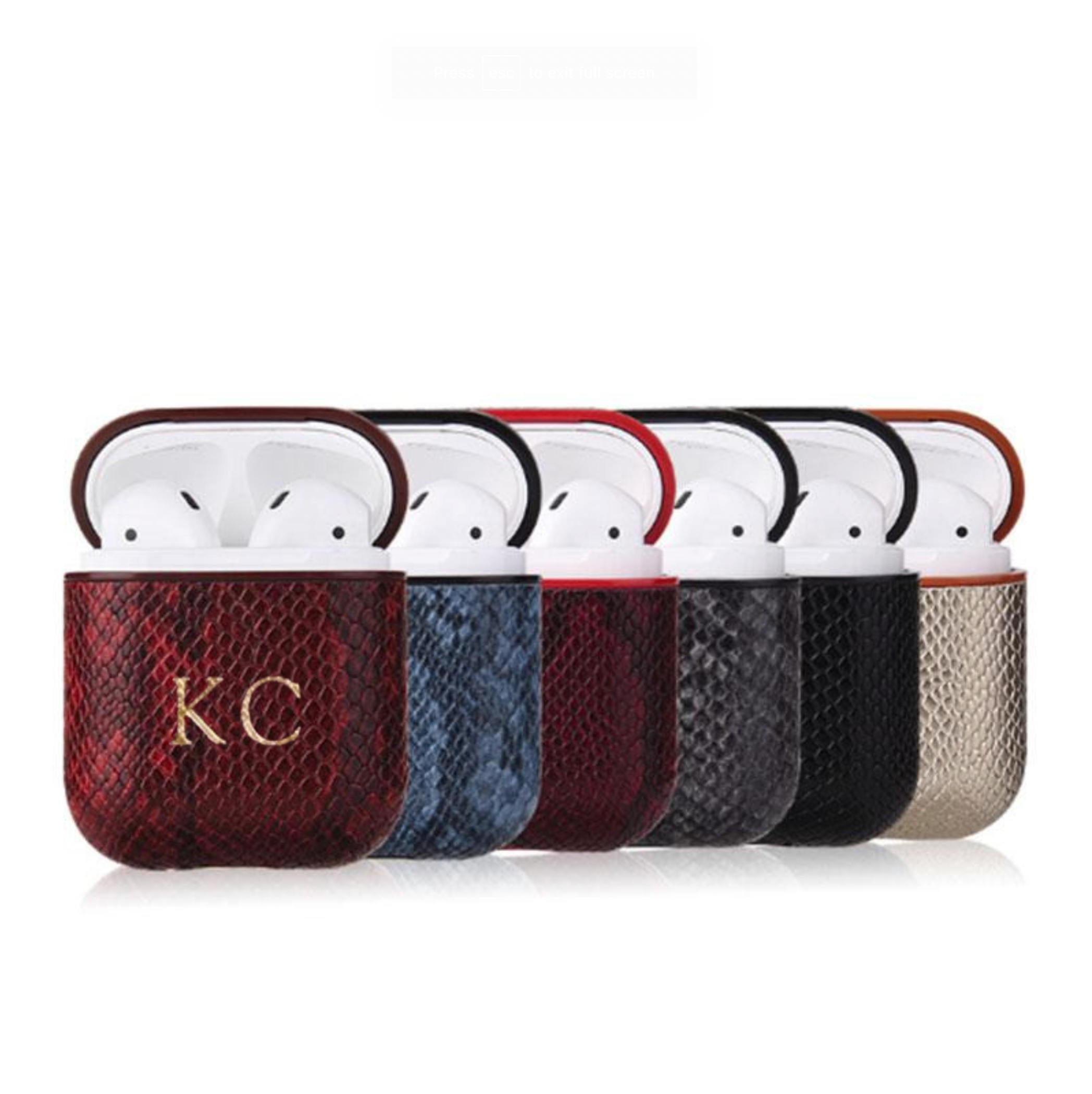Python Airpods Case - Goldbar