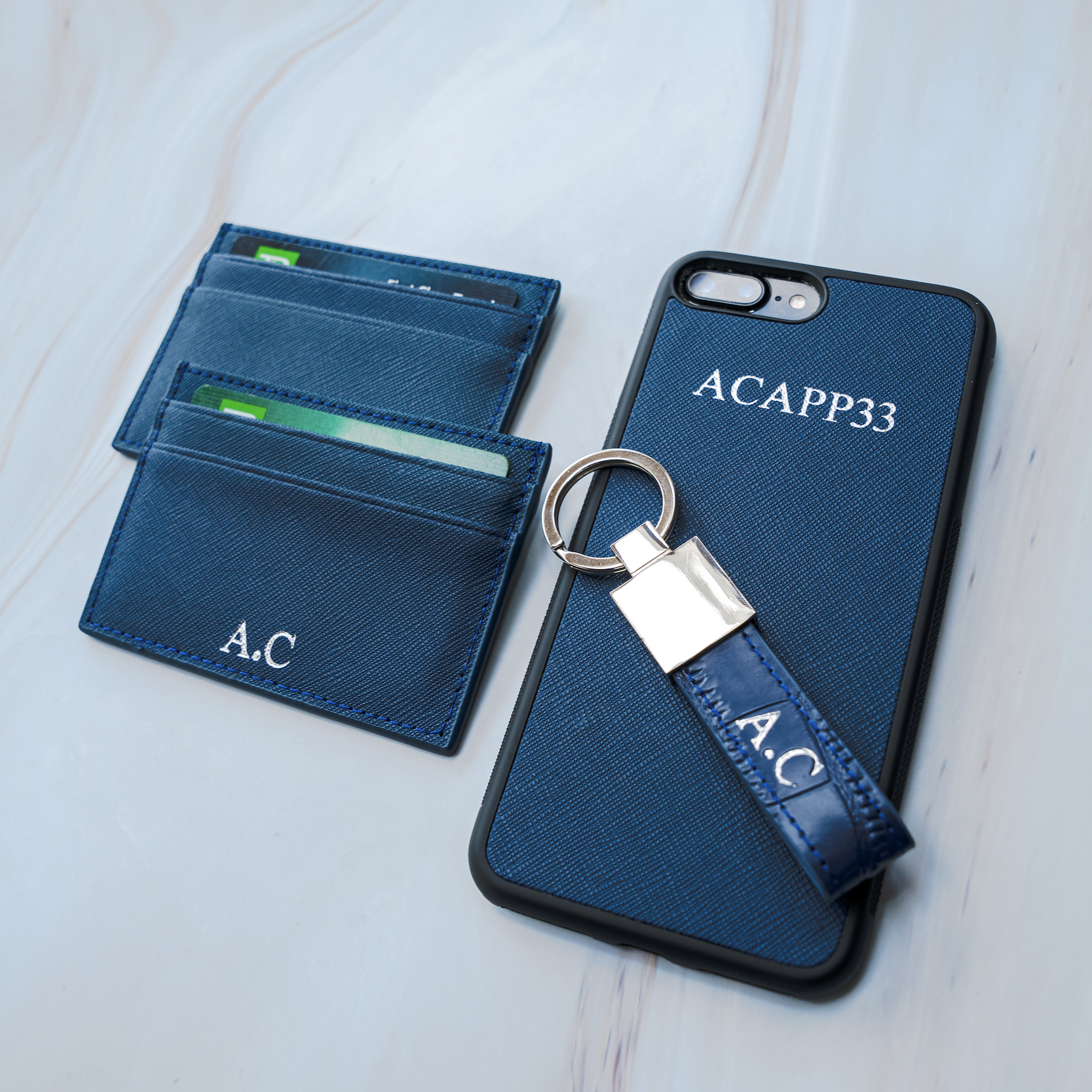 Smooth Card Holder - Goldbar