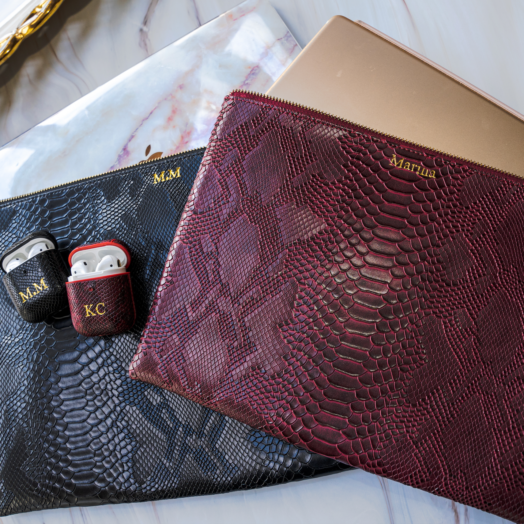 Macbook & iPad Sleeve - Goldbar