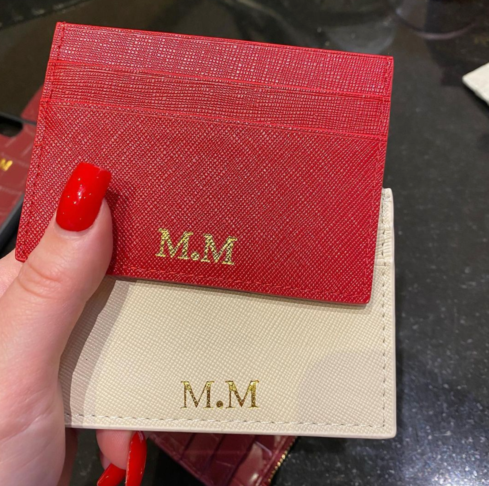 Smooth Card Holder - Goldbar