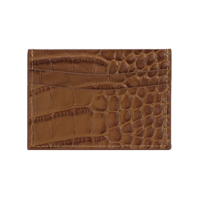 Croc Card Holder - Goldbar