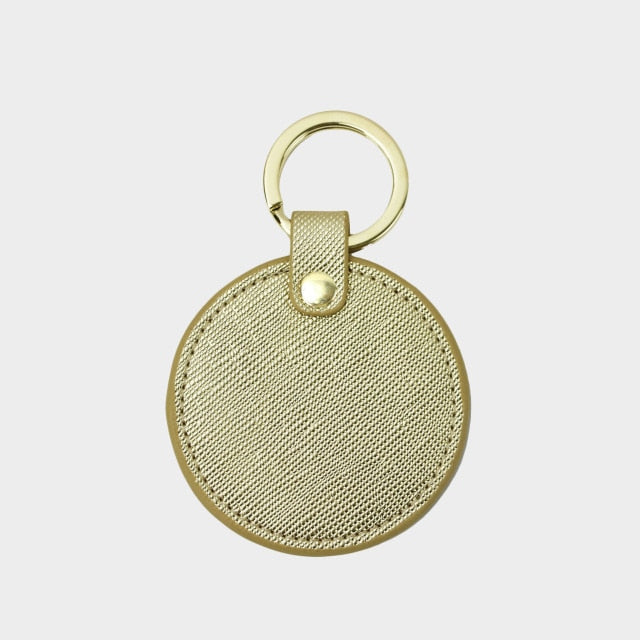 Round Key Chain - Goldbar
