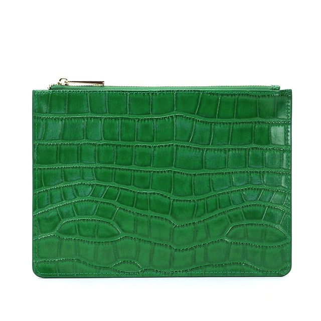 Croc Clutch Bag - Goldbar