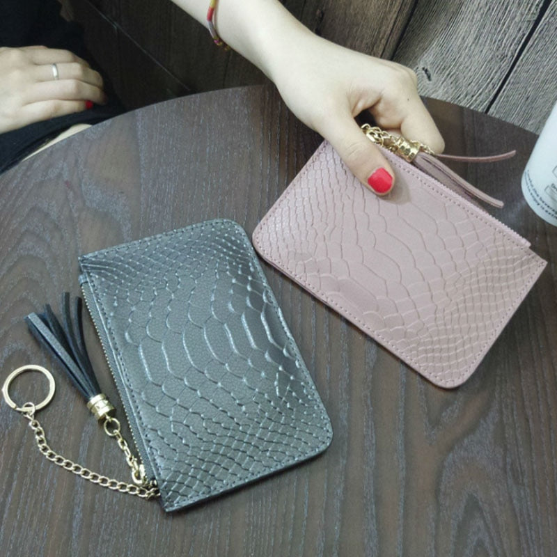 Croc Coin Purse - Goldbar