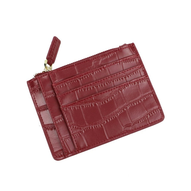 Croc Zip Card Holder - Goldbar