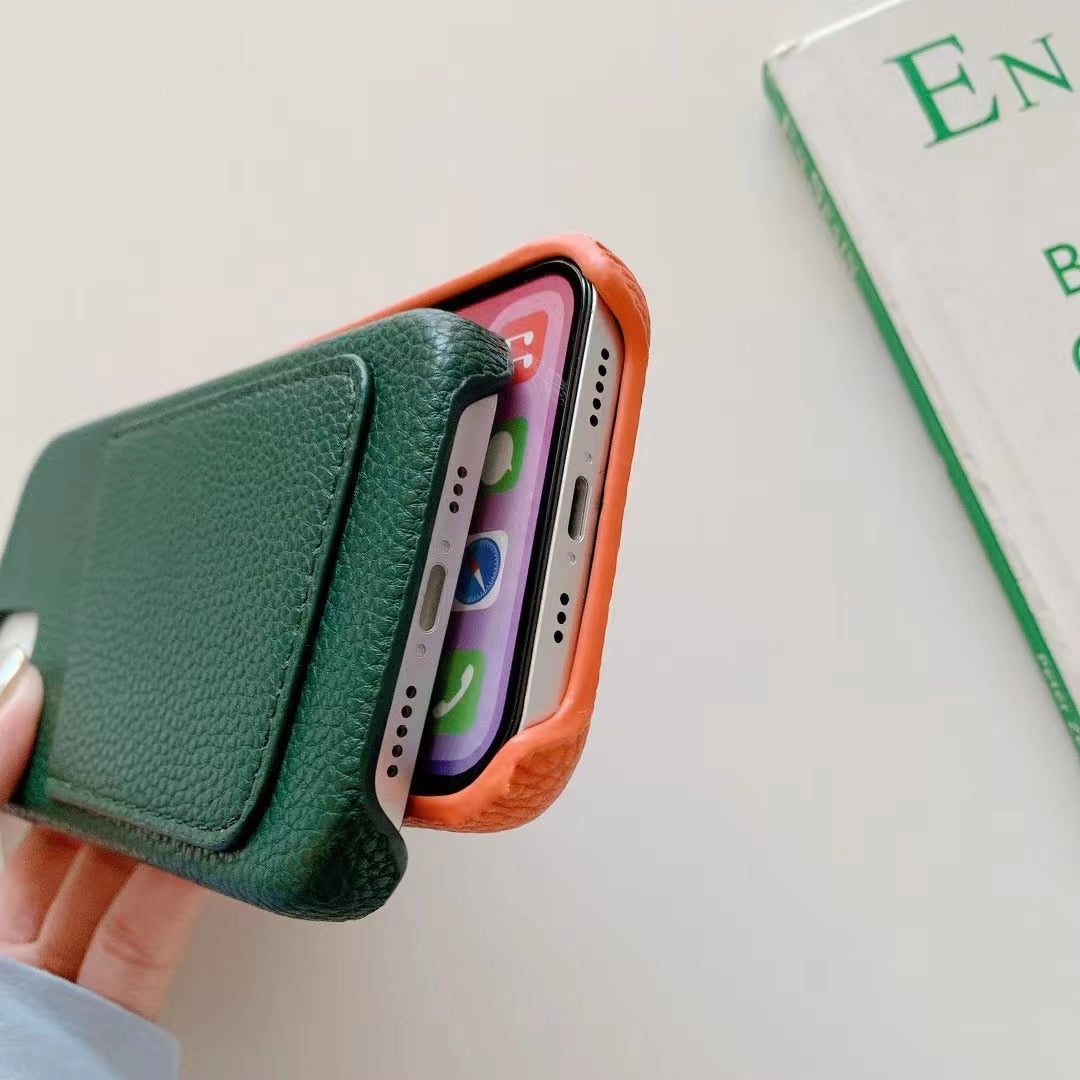 Pebble cardholder case - Goldbar