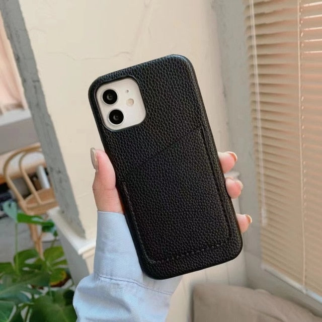 Pebble cardholder case - Goldbar