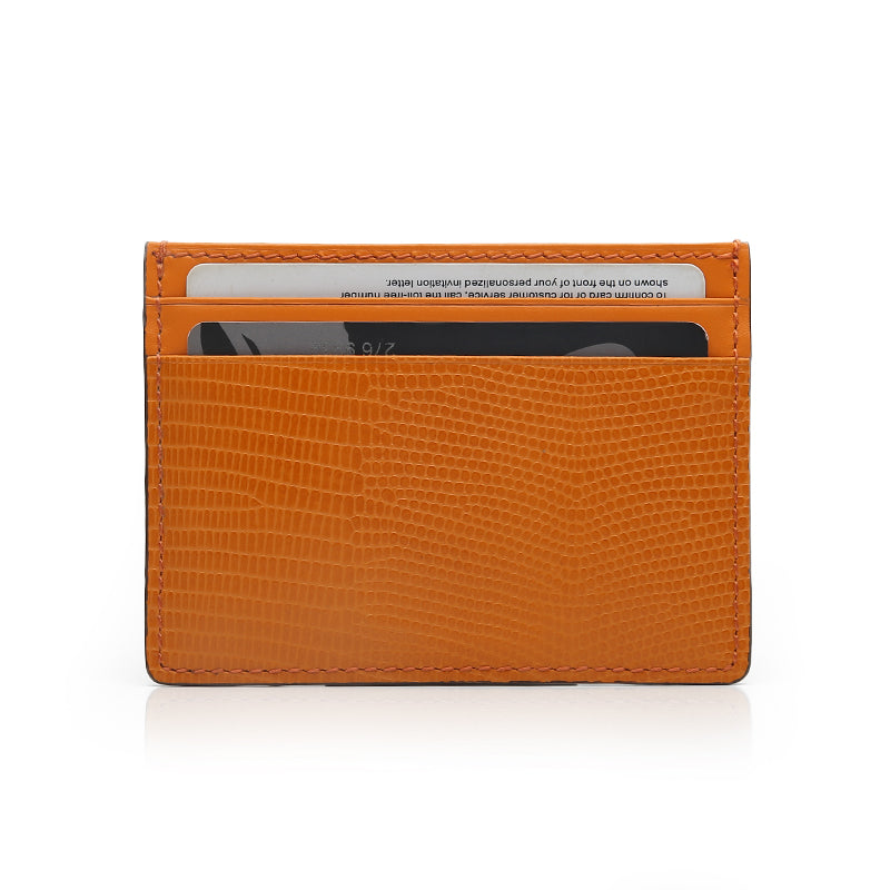 Lizard Personalized Card Holder - Goldbar