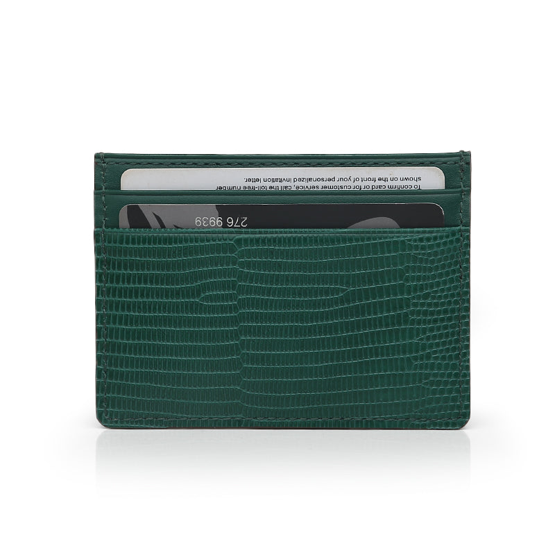 Lizard Personalized Card Holder - Goldbar