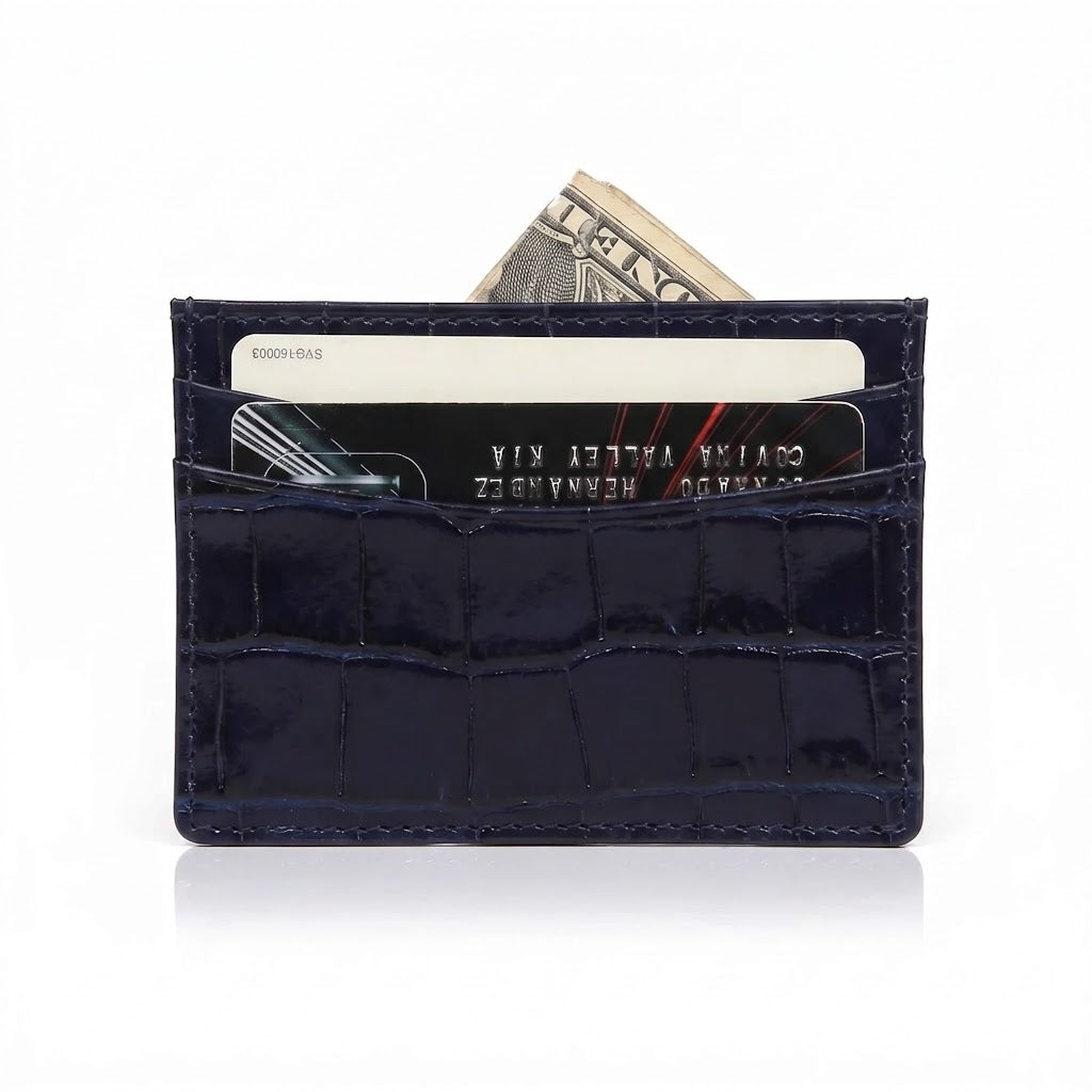 Roma Italian Leather Personalized Cardholder - Goldbar