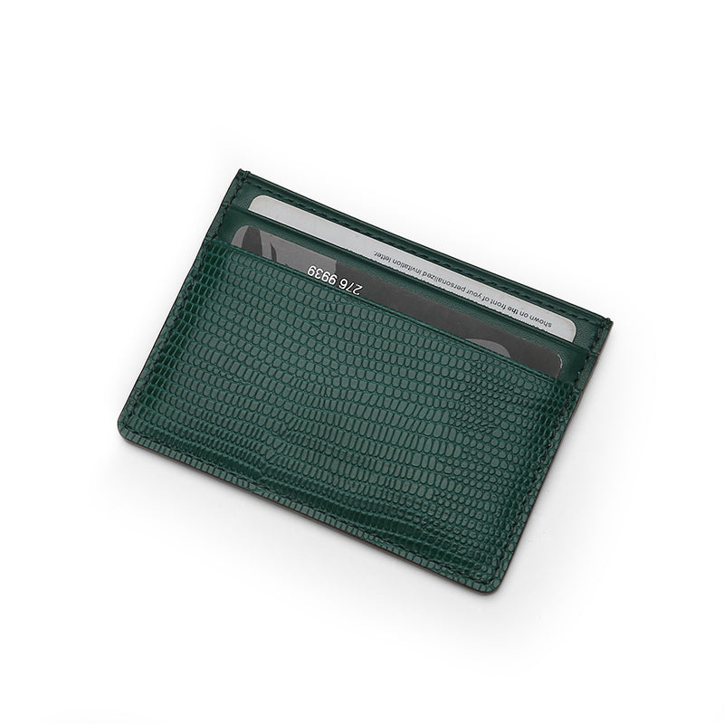 Lizard Personalized Card Holder - Goldbar