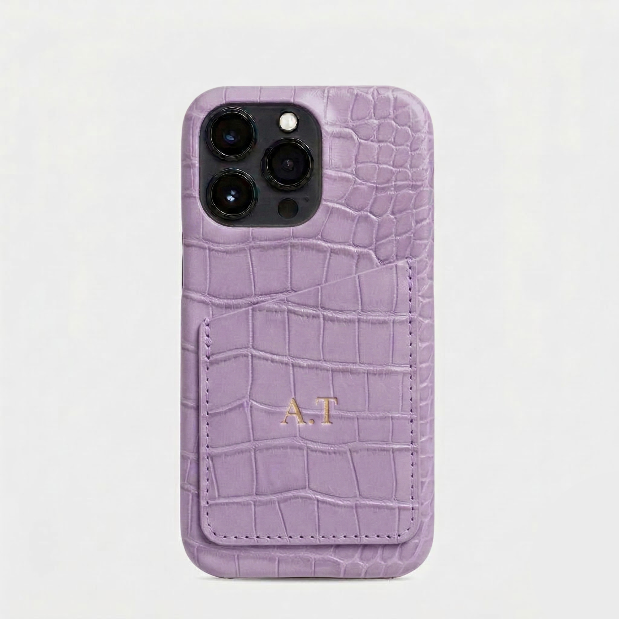 Cardholder Croc Phone Case - Goldbar