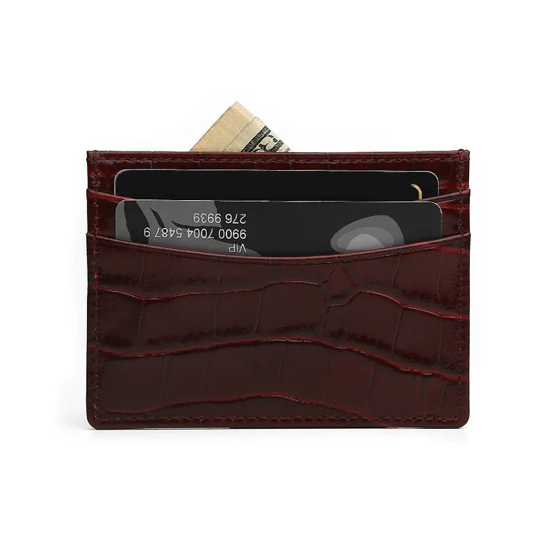 Roma Italian Leather Personalized Cardholder - Goldbar