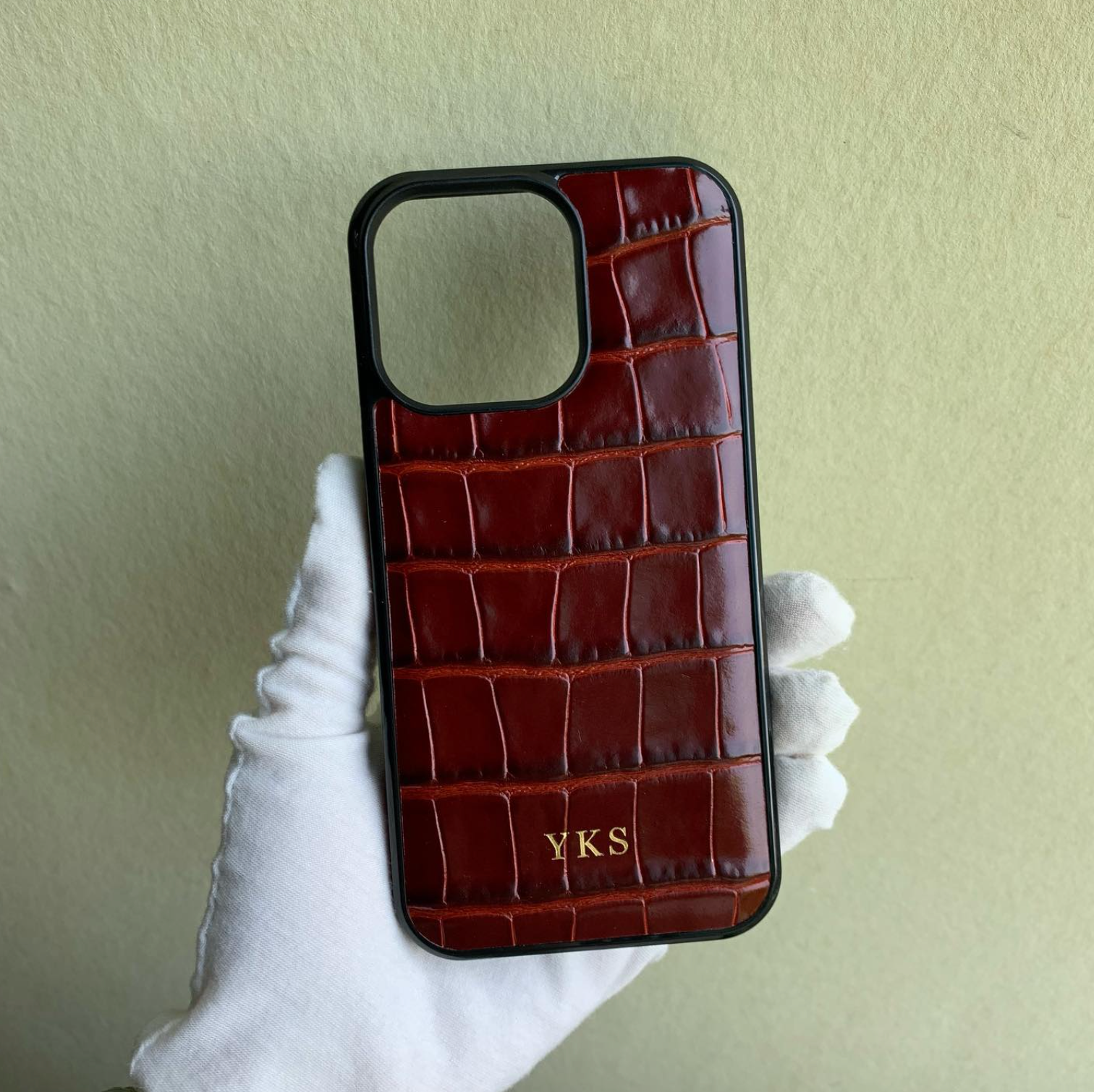 Premium Croc Phone Case - Goldbar