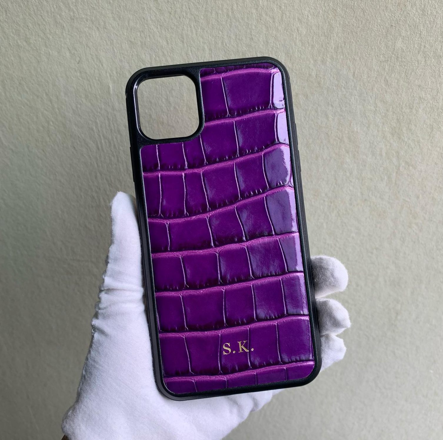 Premium Croc Phone Case - Goldbar
