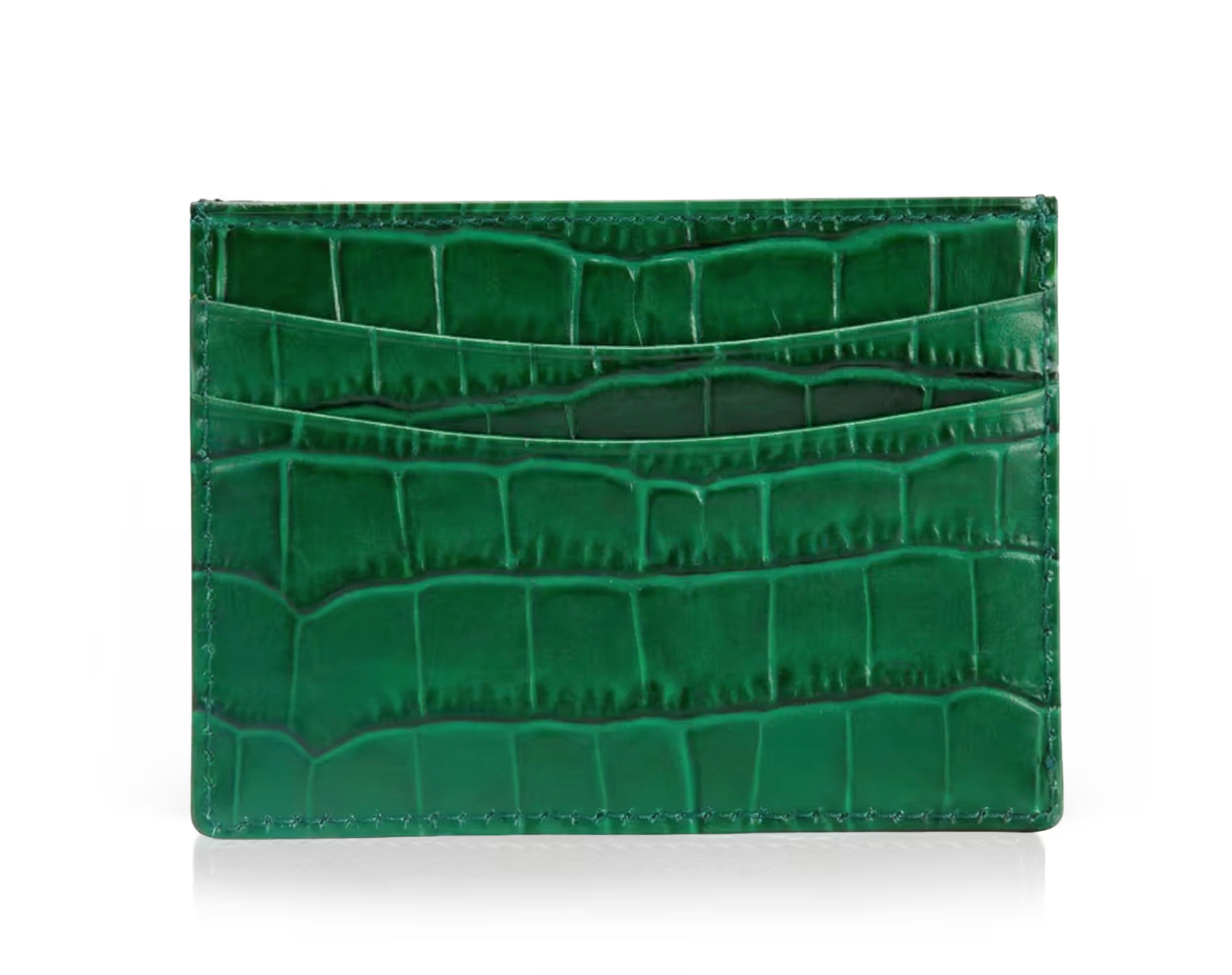 Premium Croc Card Holder - Goldbar