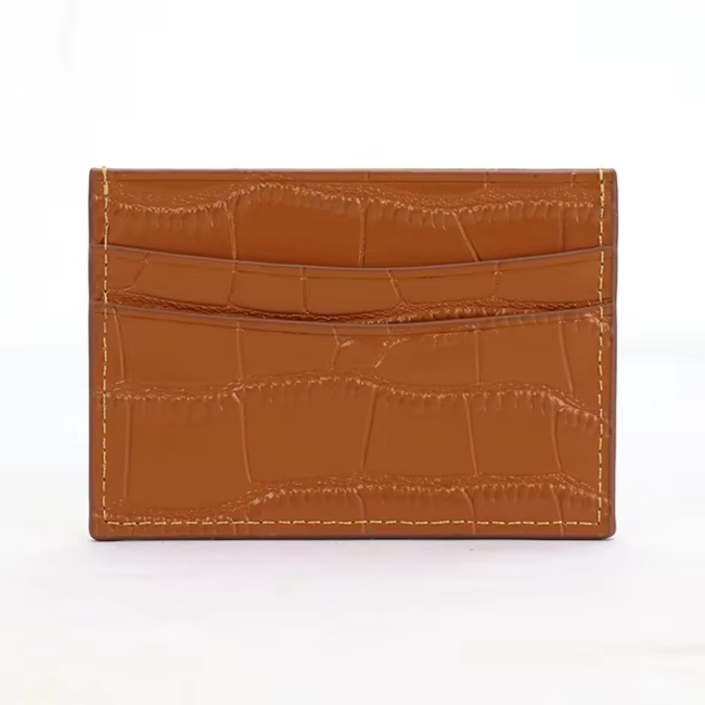 Croc Card Holder - Goldbar