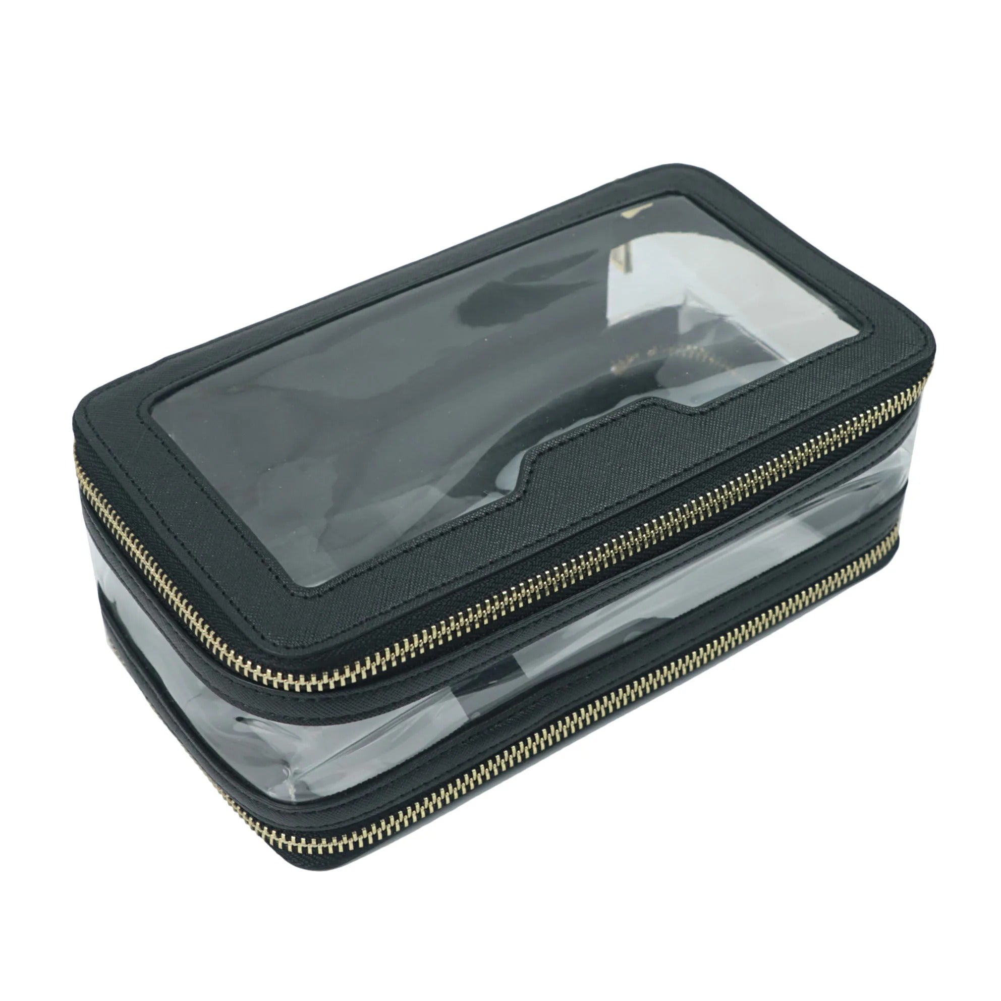 Clear Makeup Travel Case - Goldbar