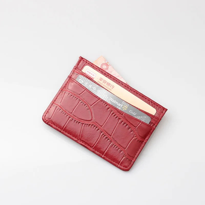 Croc Card Holder - Goldbar