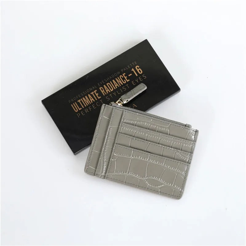 Croc Zip Card Holder - Goldbar