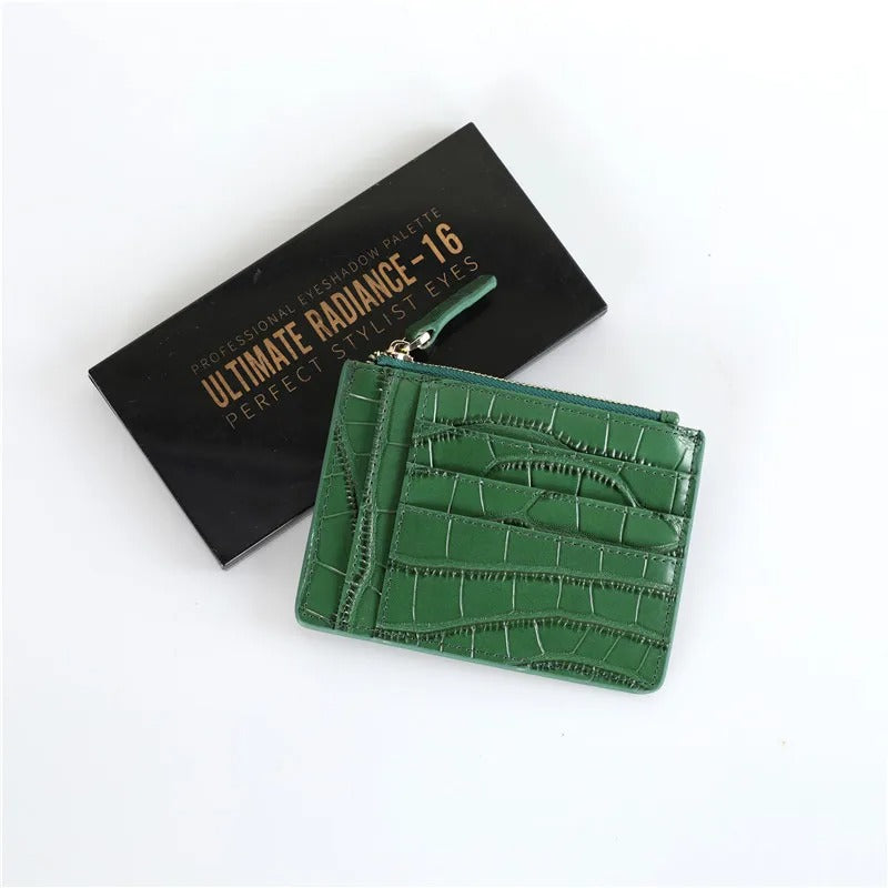 Croc Zip Card Holder - Goldbar
