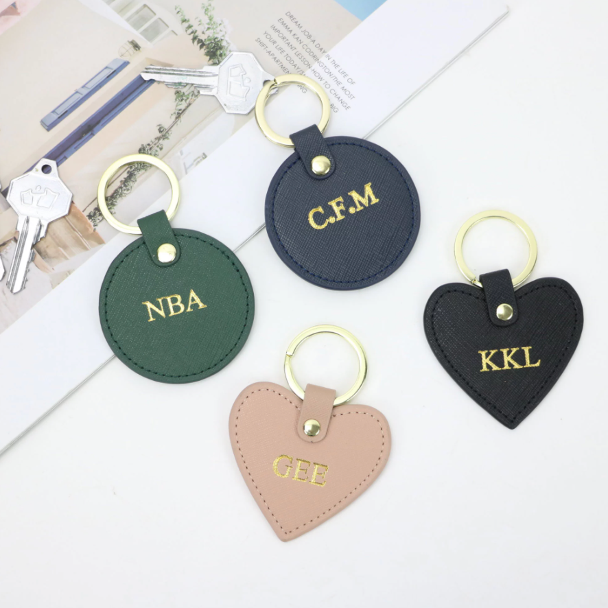 Round Key Chain - Goldbar