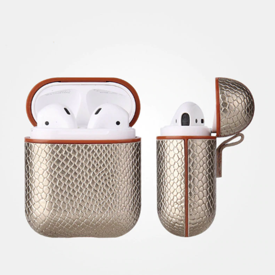 Python Airpods Case - Goldbar