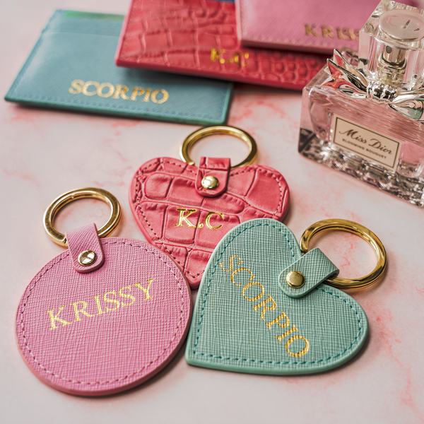 Round Key Chain - Goldbar