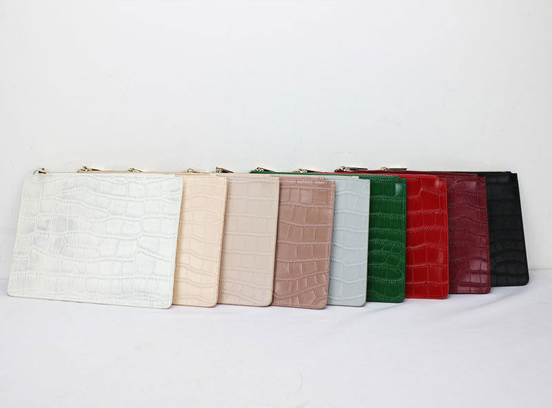 Croc Clutch Bag - Goldbar