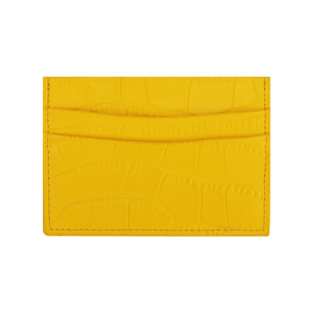 Croc Card Holder - Goldbar