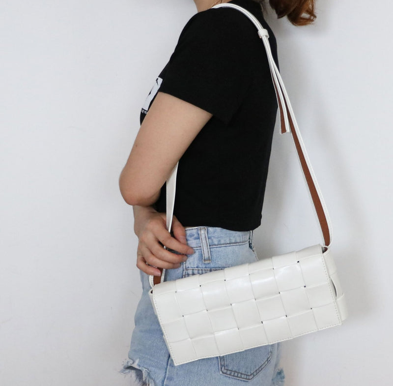 Weave Crossbody Bag - Goldbar