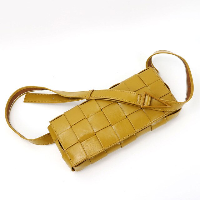Weave Crossbody Bag - Goldbar