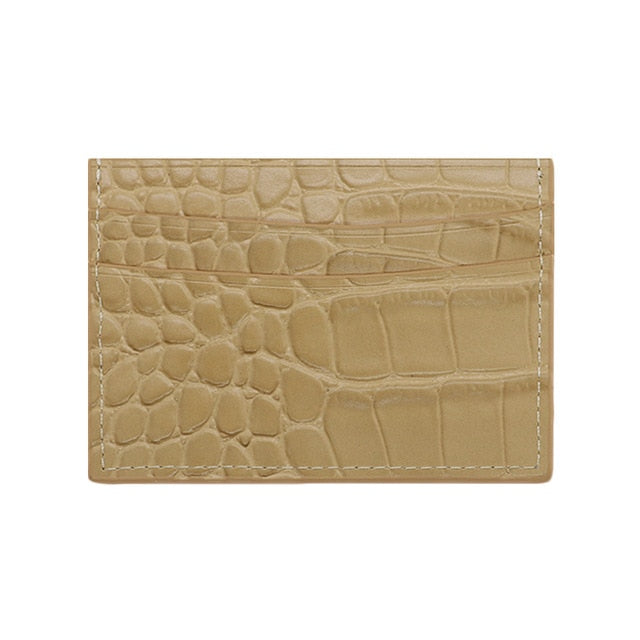 Croc Card Holder - Goldbar