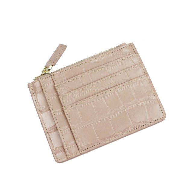 Croc Zip Card Holder - Goldbar